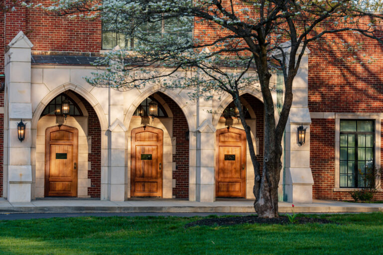 School campus with arches 2
